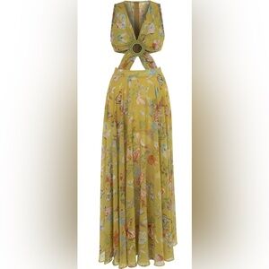 NWT My Beachy Side Begonia cut out Maxi Size Large Antique Moss